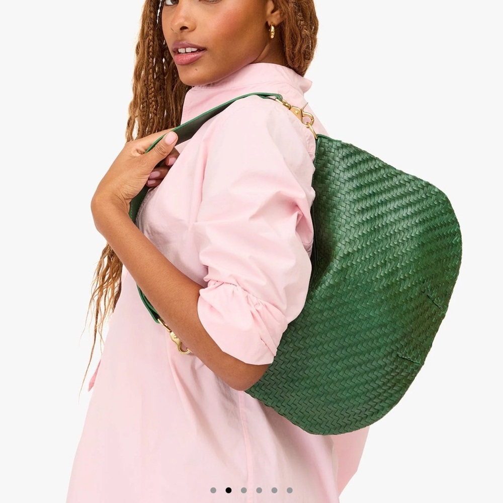 Clare V Evergreen Woven Crossbody Bag - Picture 2 of 8